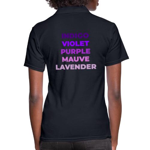 Shades of Purple - Women's Pique Polo Shirt