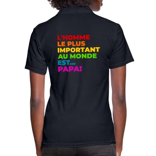 Dad: The Most Precious Man in the World - Women's Pique Polo Shirt