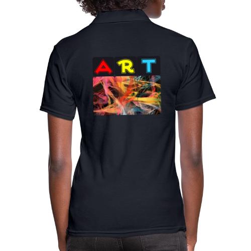 Chaotic Threads of Art - Women's Pique Polo Shirt