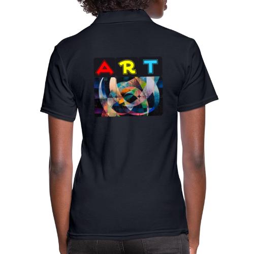 Art of Stripes and Shades - Women's Pique Polo Shirt