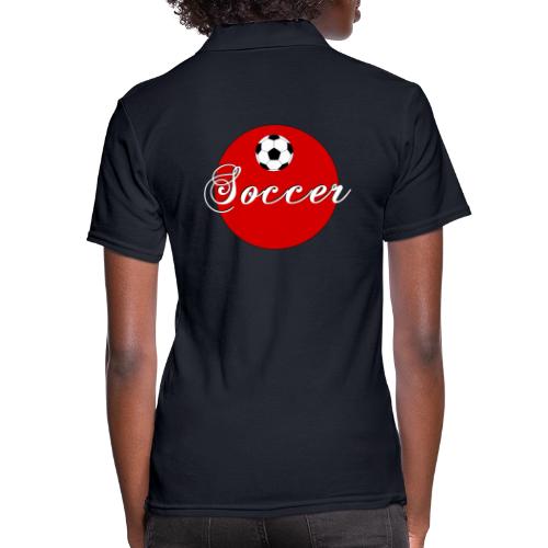 Soccer: Goal Circle - Women's Pique Polo Shirt
