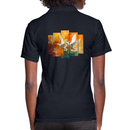 Wings of Peace - Women's Pique Polo Shirt