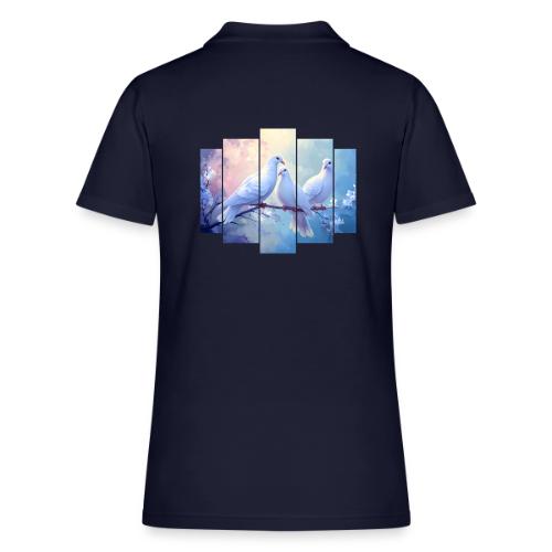 Symbols of Peace and Serenity - Women's Pique Polo Shirt