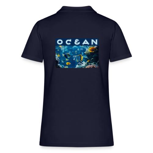 Ocean: Underwater Radiance - Women's Pique Polo Shirt