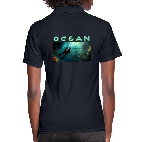 Ocean: Explorer of the Deep - Women's Pique Polo Shirt