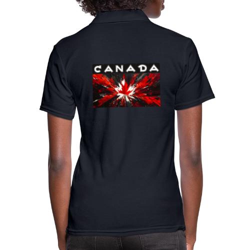 Canada Splash - Women's Pique Polo Shirt
