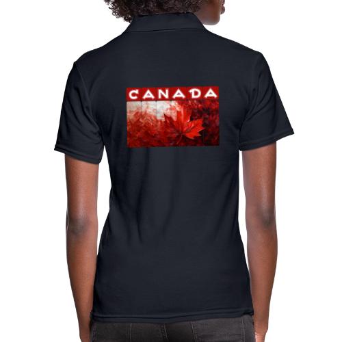 Canada Painted Pride - Women's Pique Polo Shirt