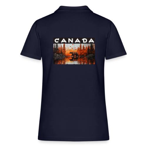 Canada Wilderness Art - Women's Pique Polo Shirt