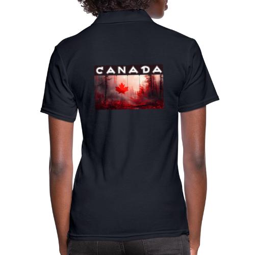Canada Nature Vibes - Women's Pique Polo Shirt