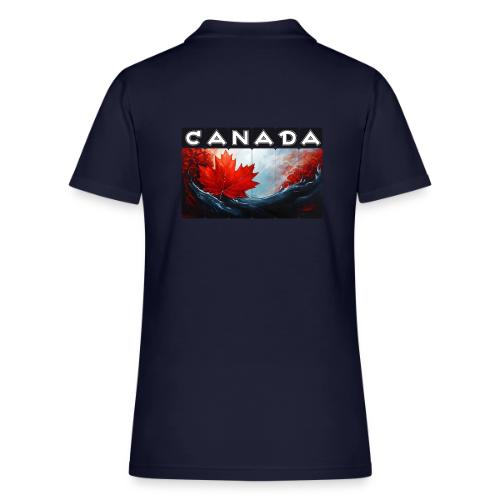 Canada Icon in Color - Women's Pique Polo Shirt