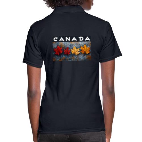 Colorful Canada Style - Women's Pique Polo Shirt