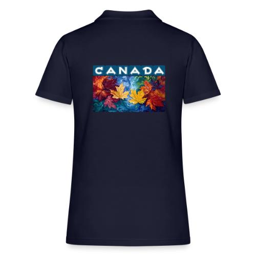 Canada in Brushstrokes - Women's Pique Polo Shirt