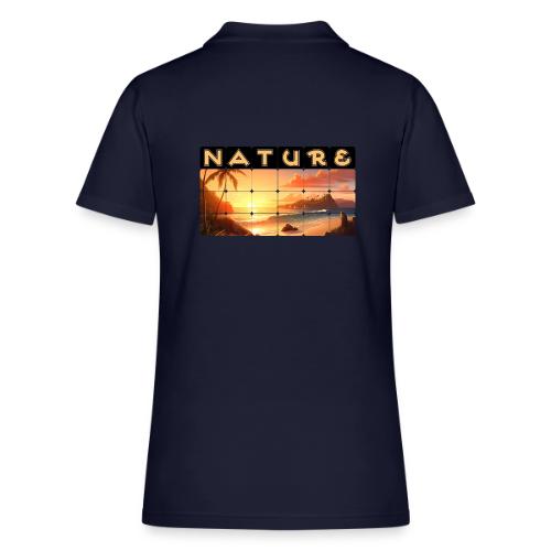 Nature: Tropical Twilight - Women's Pique Polo Shirt