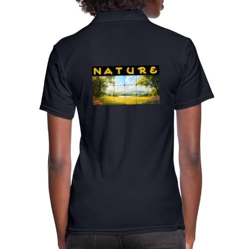 Nature: Summer Fields - Women's Pique Polo Shirt