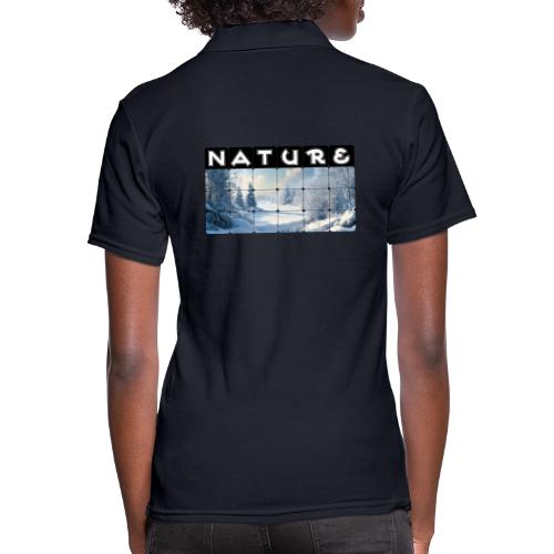 Nature: Frozen Horizon - Women's Pique Polo Shirt