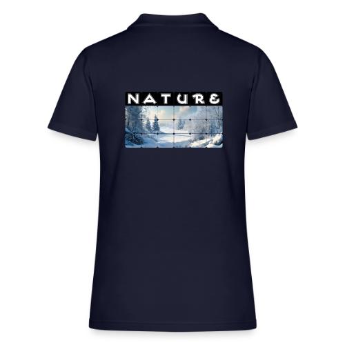 Nature: Frozen Horizon - Women's Pique Polo Shirt
