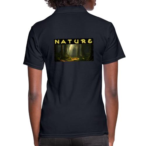 Nature: Sunlit Canopy - Women's Pique Polo Shirt