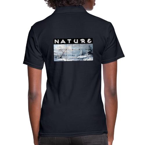 Nature: Winter Embrace - Women's Pique Polo Shirt