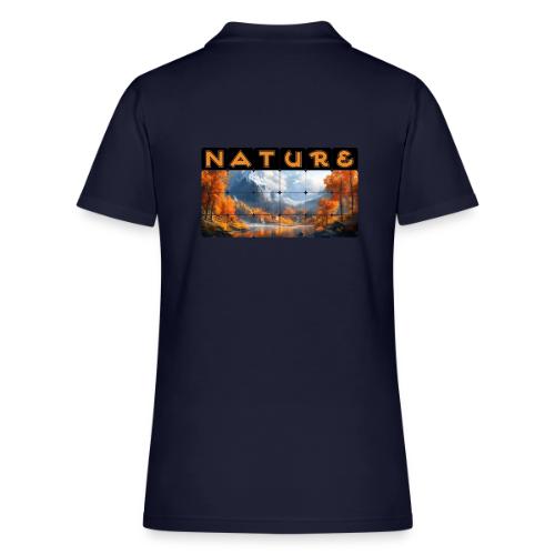 Nature: Golden Autumn Escape - Women's Pique Polo Shirt