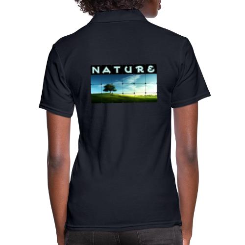 Nature: Solitary Strength - Women's Pique Polo Shirt