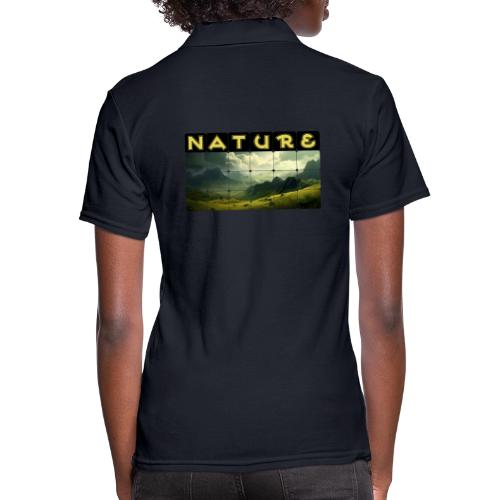 Nature: Verdant Peaks - Women's Pique Polo Shirt