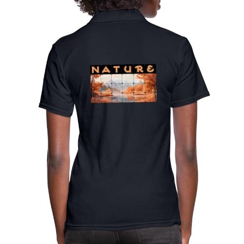 Nature: Autumn Glow - Women's Pique Polo Shirt