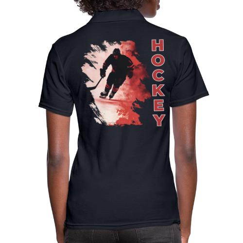 Hockey Fire - Women's Pique Polo Shirt