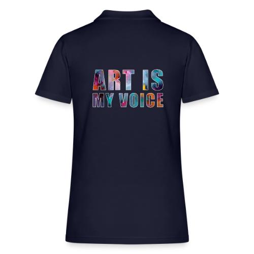 Art Is My Voice - Women's Pique Polo Shirt