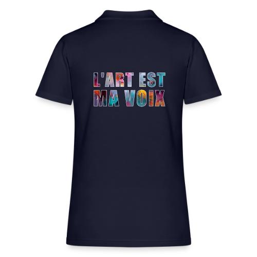 Art is my voice - Women's Pique Polo Shirt
