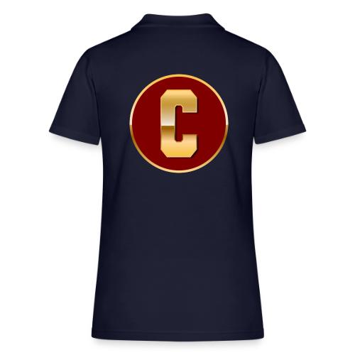 Letter C – Capital Varsity Alphabet Monogram - Women's Pique Polo Shirt