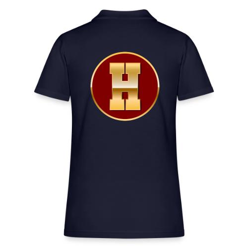 Letter H – Capital Varsity Alphabet Monogram - Women's Pique Polo Shirt