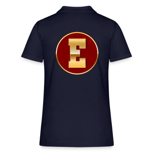 Letter E – Capital Varsity Alphabet Monogram - Women's Pique Polo Shirt