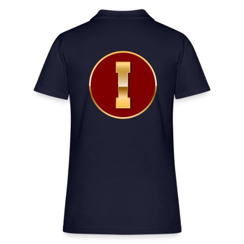 Letter I – Capital Varsity Alphabet Monogram - Women's Pique Polo Shirt