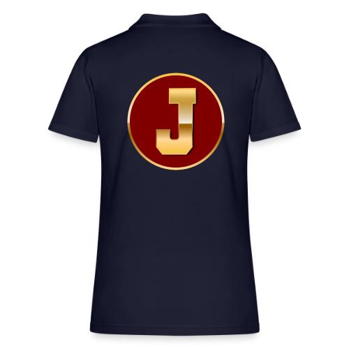 Letter J – Capital Varsity Alphabet Monogram - Women's Pique Polo Shirt