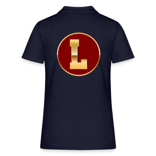 Letter L – Capital Varsity Alphabet Monogram - Women's Pique Polo Shirt
