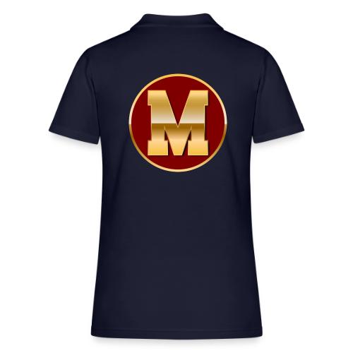 Letter M – Capital Varsity Alphabet Monogram - Women's Pique Polo Shirt