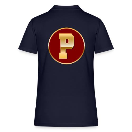 Letter P – Capital Varsity Alphabet Monogram - Women's Pique Polo Shirt