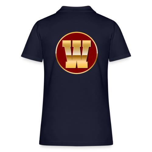 Letter W – Capital Varsity Alphabet Monogram - Women's Pique Polo Shirt