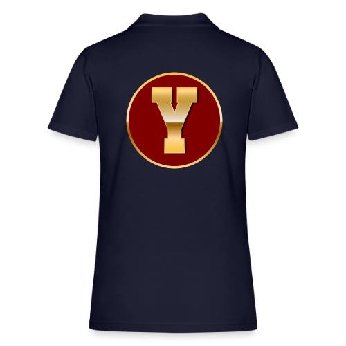 Letter Y – Capital Varsity Alphabet Monogram - Women's Pique Polo Shirt