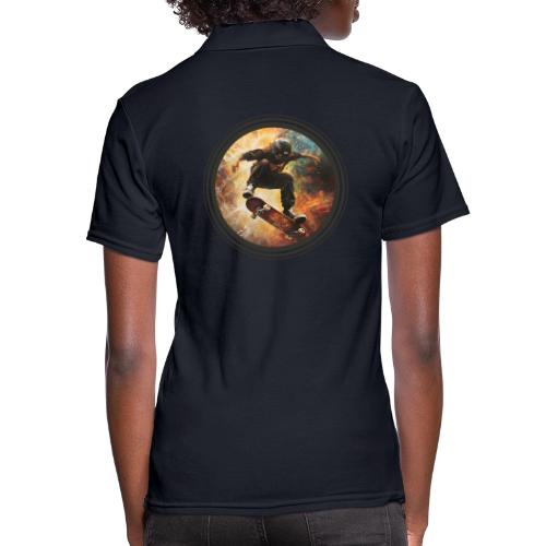 Skateboarding Flow - Women's Pique Polo Shirt