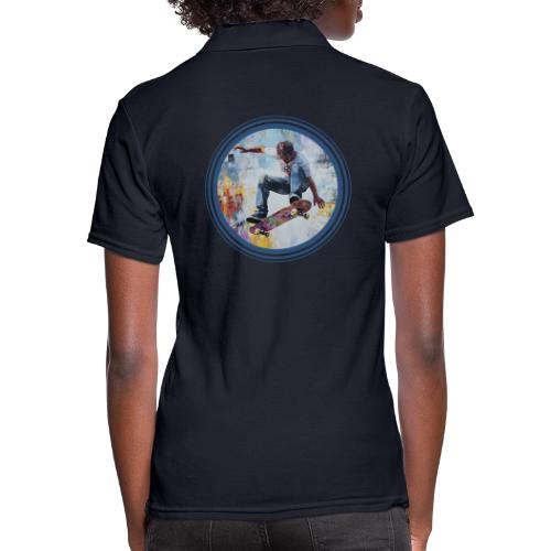 Skateboarding Universe - Women's Pique Polo Shirt