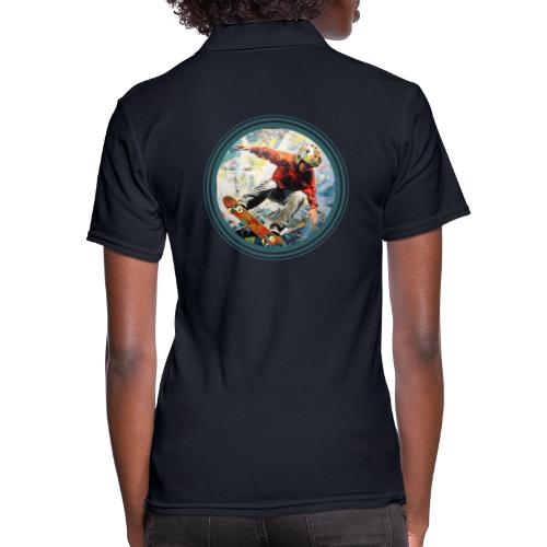 Skateboarding Fuel - Women's Pique Polo Shirt