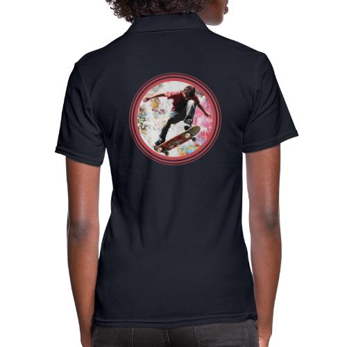 Skateboarding Soul - Women's Pique Polo Shirt