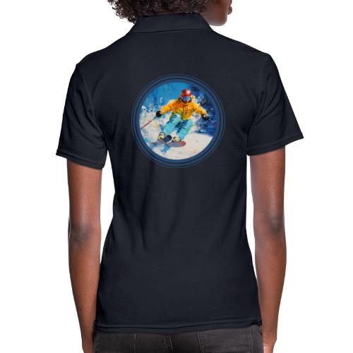 Born for Skiing - Women's Pique Polo Shirt