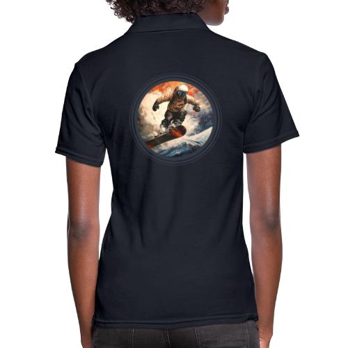 Snowboarding Elevation - Women's Pique Polo Shirt
