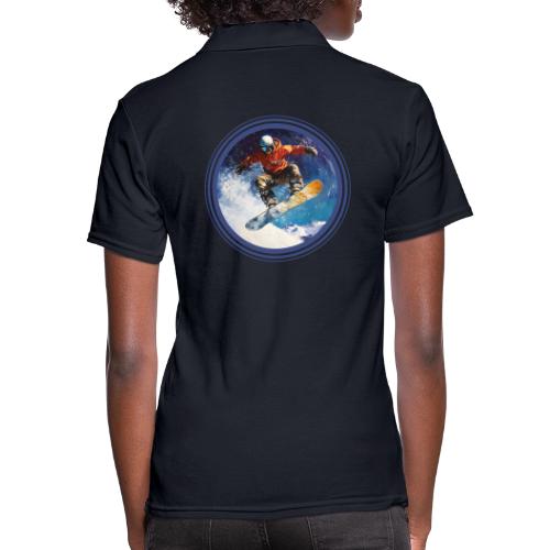 Snowboarding Rush - Women's Pique Polo Shirt
