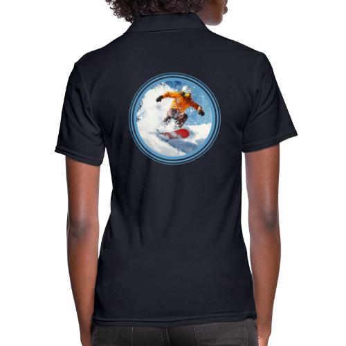 Snowboarding Edge - Women's Pique Polo Shirt