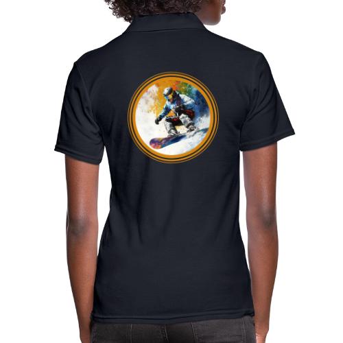 Snowboarding Dreams - Women's Pique Polo Shirt