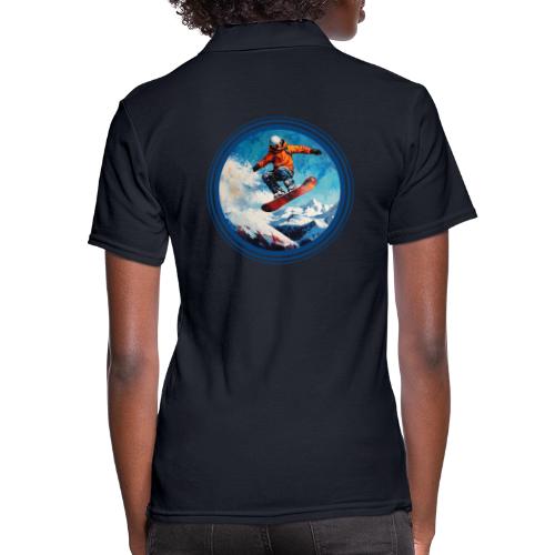 Snowboarding Vibes - Women's Pique Polo Shirt