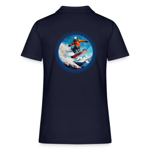 Snowboarding Vibes - Women's Pique Polo Shirt